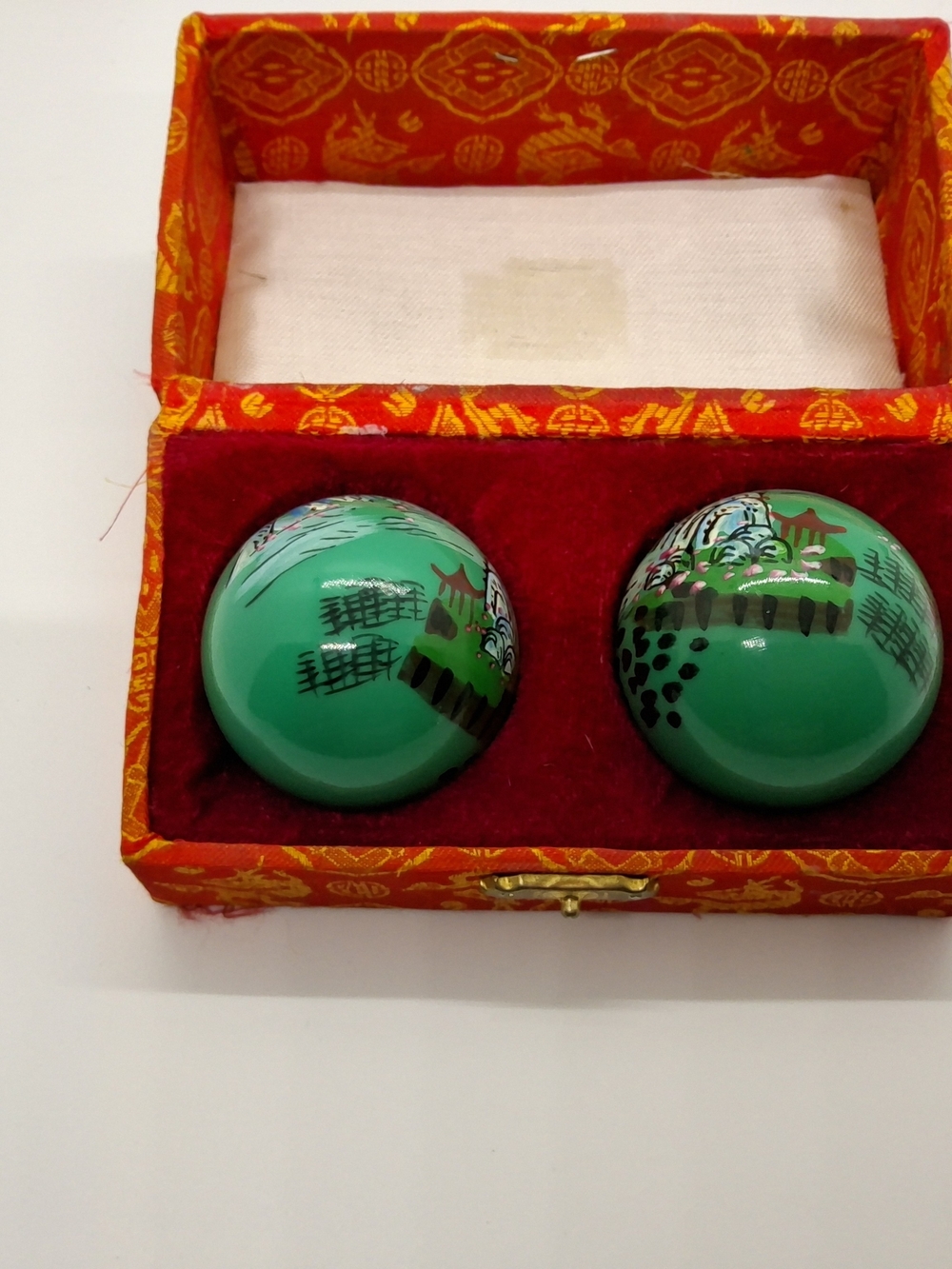 Rare Old Chiming Harmony Baoding Balls, Chinese Health Balls in Original Box - Picture 9 of 16